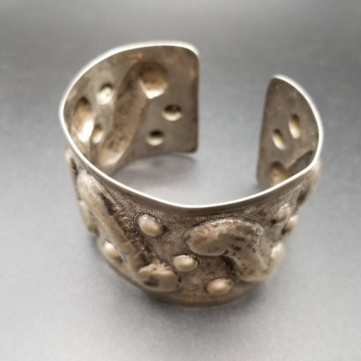 1940～50年代 メキシコ 900 シルバー ウェーブ メッシュ型押し