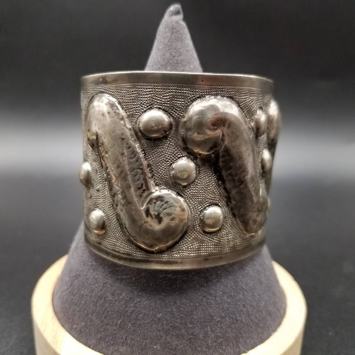 1940～50年代 メキシコ 900 シルバー ウェーブ メッシュ型押し