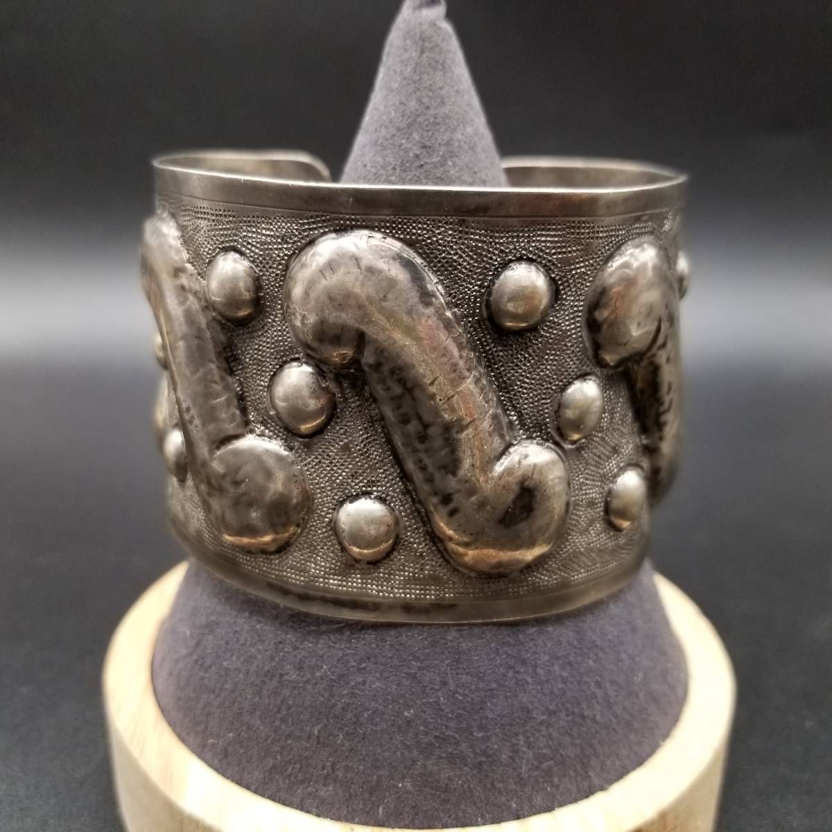 1940～50年代 メキシコ 900 シルバー ウェーブ メッシュ型押し