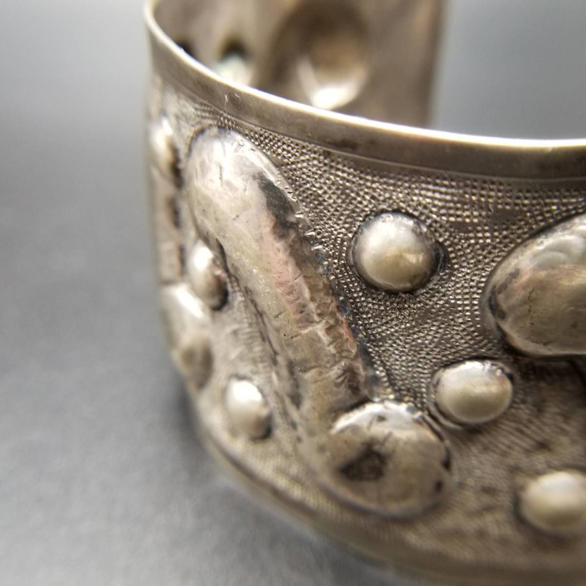 1940～50年代 メキシコ 900 シルバー ウェーブ メッシュ型押し