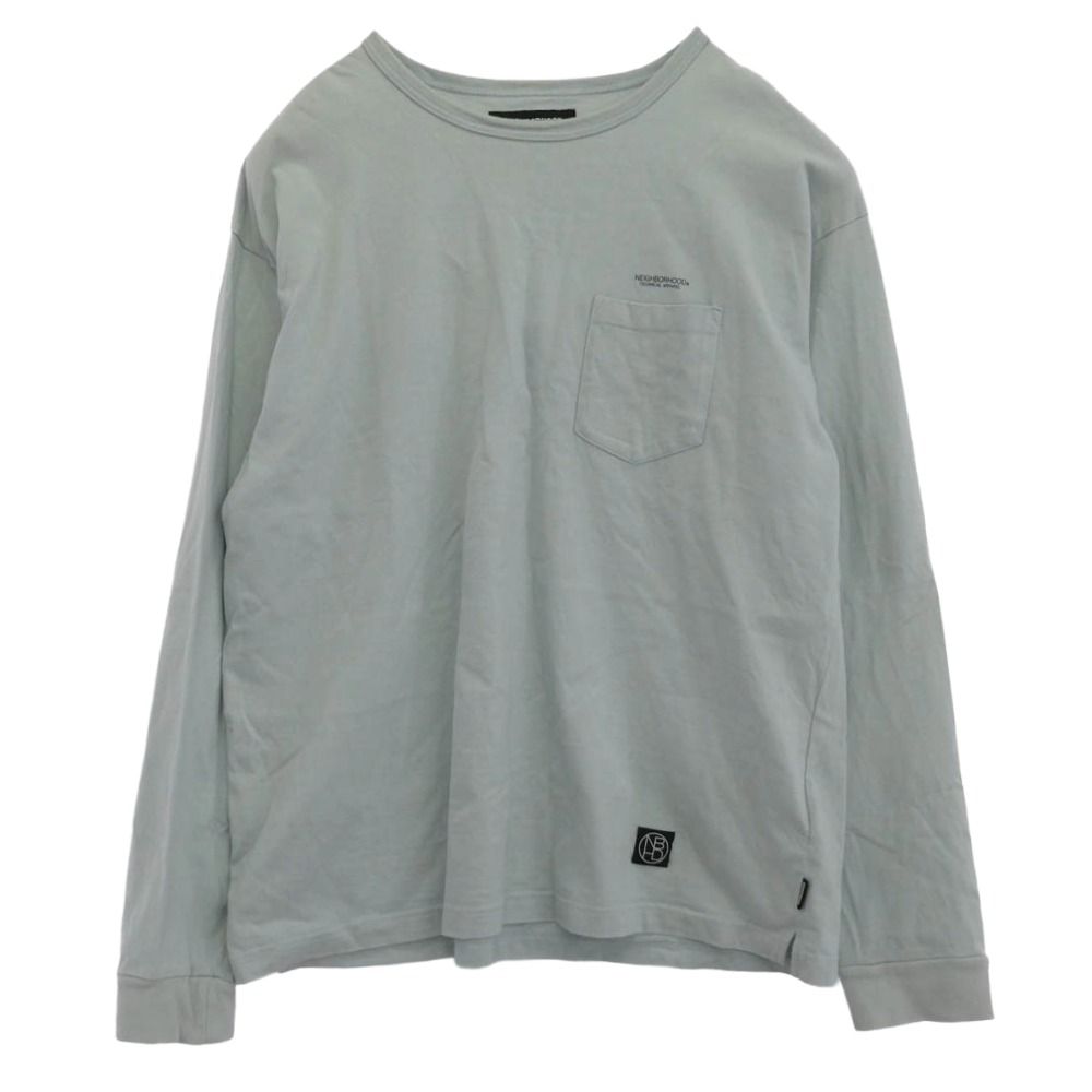 NEIGHBORHOOD ネイバーフッド 221OKNH-CSM01 CLASSIC P/C CREW.LS ロングスリーブ 長袖 Tシャツ ライトグリーン系 XL【中古】