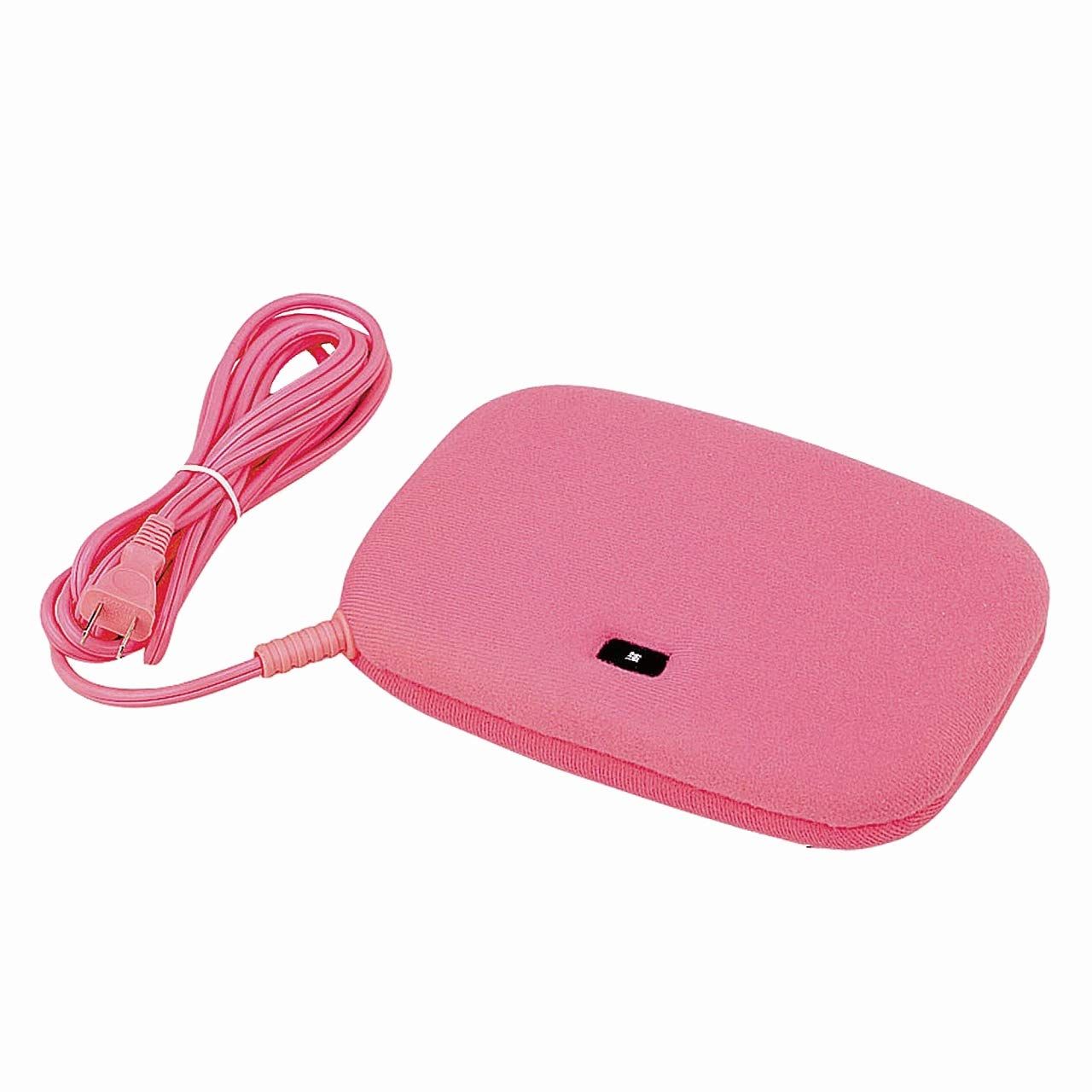 広電(KODEN) 電気あんか 平形 ピンク 無地 省エネ 温度調節 コンパクト