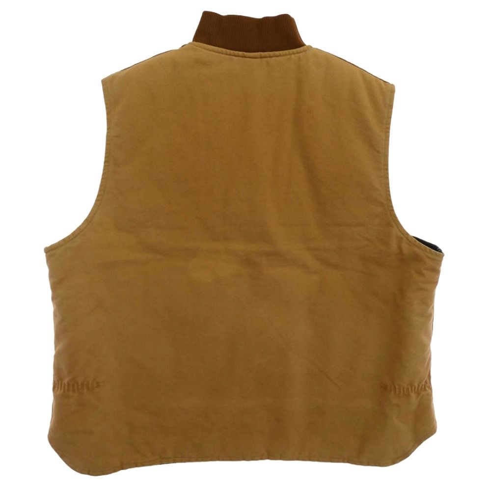 Carhartt カーハート USA製 ダック キルティング ベスト ベージュ系【】