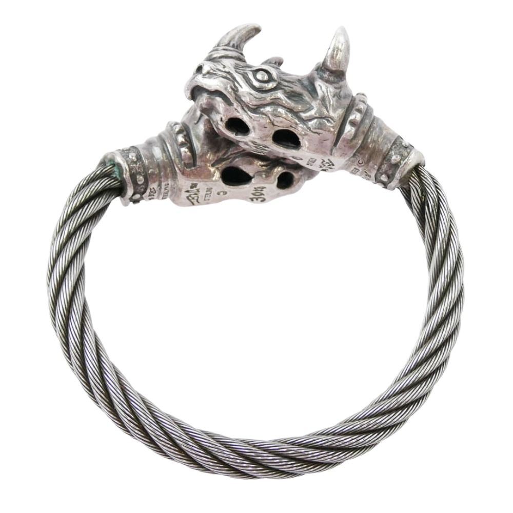 BILL WALL LEATHER ビルウォールレザー WIRE BANGLE w/RHINO 30周年