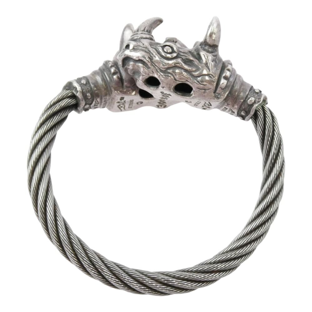 BILL WALL LEATHER ビルウォールレザー WIRE BANGLE w/RHINO 30周年