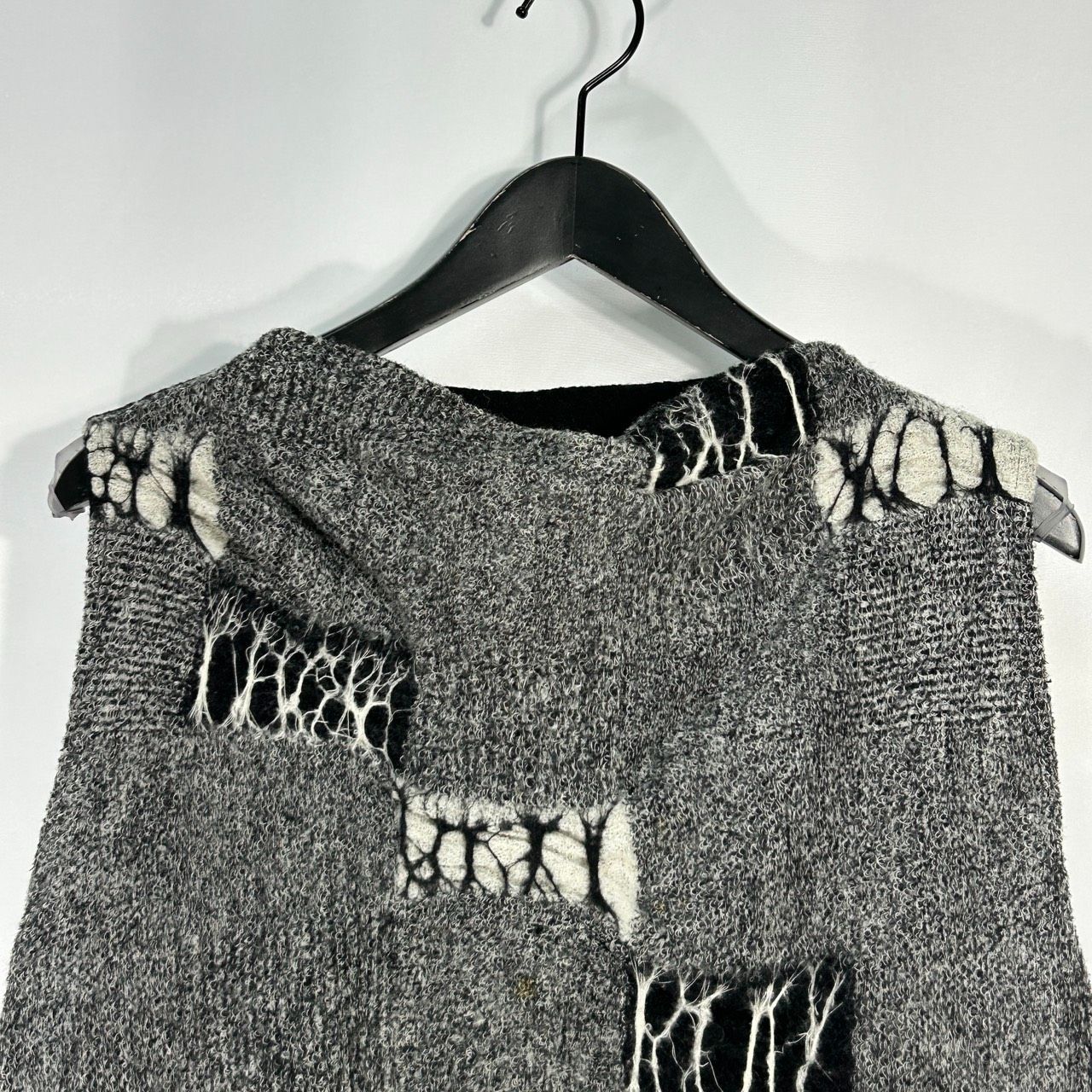 SENSO UNICO【38】グレー系 ニット セーター ノースリーブ トップス