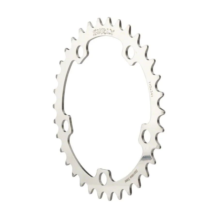 未使用】SURLY Stainless Steel Chainring 5-Arm チェーンリング 38T