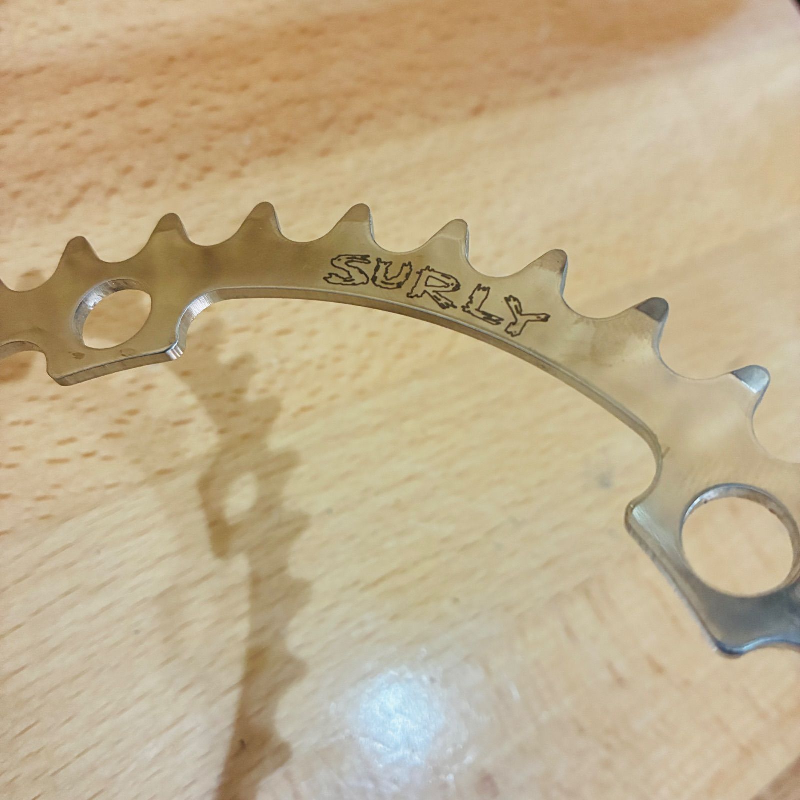 未使用】SURLY Stainless Steel Chainring 5-Arm チェーンリング 38T