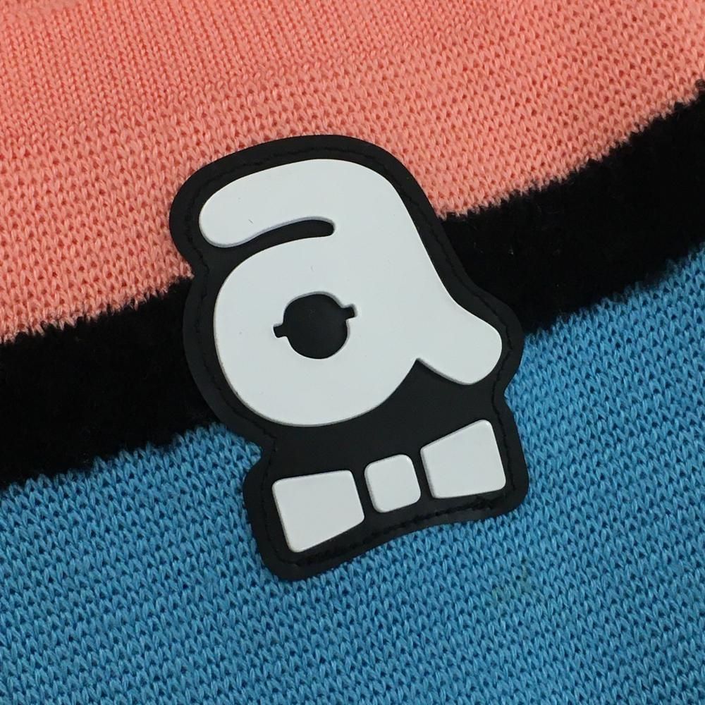 超美品】アルチビオ 2024 ニットスカート パープル×黒 配色ボーダー