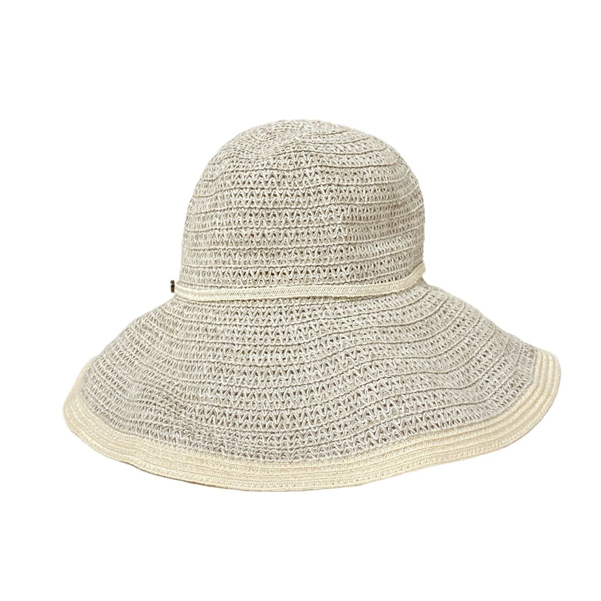 エンポリオアルマーニ ハット 57 アイボリー コットン リネン