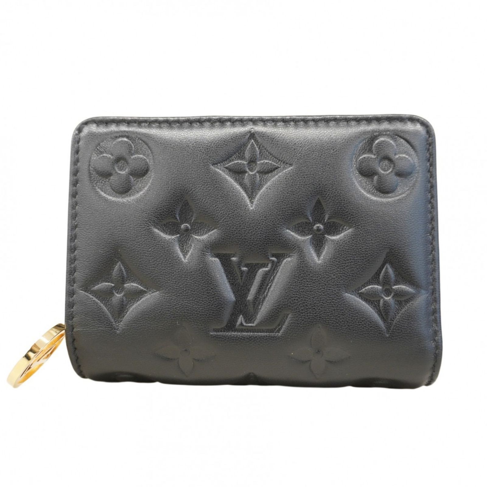 ルイ ヴィトン Louis Vuitton 財布 モノグラム エンボス ポルトフォイユルー M 81599 ノワールレディース