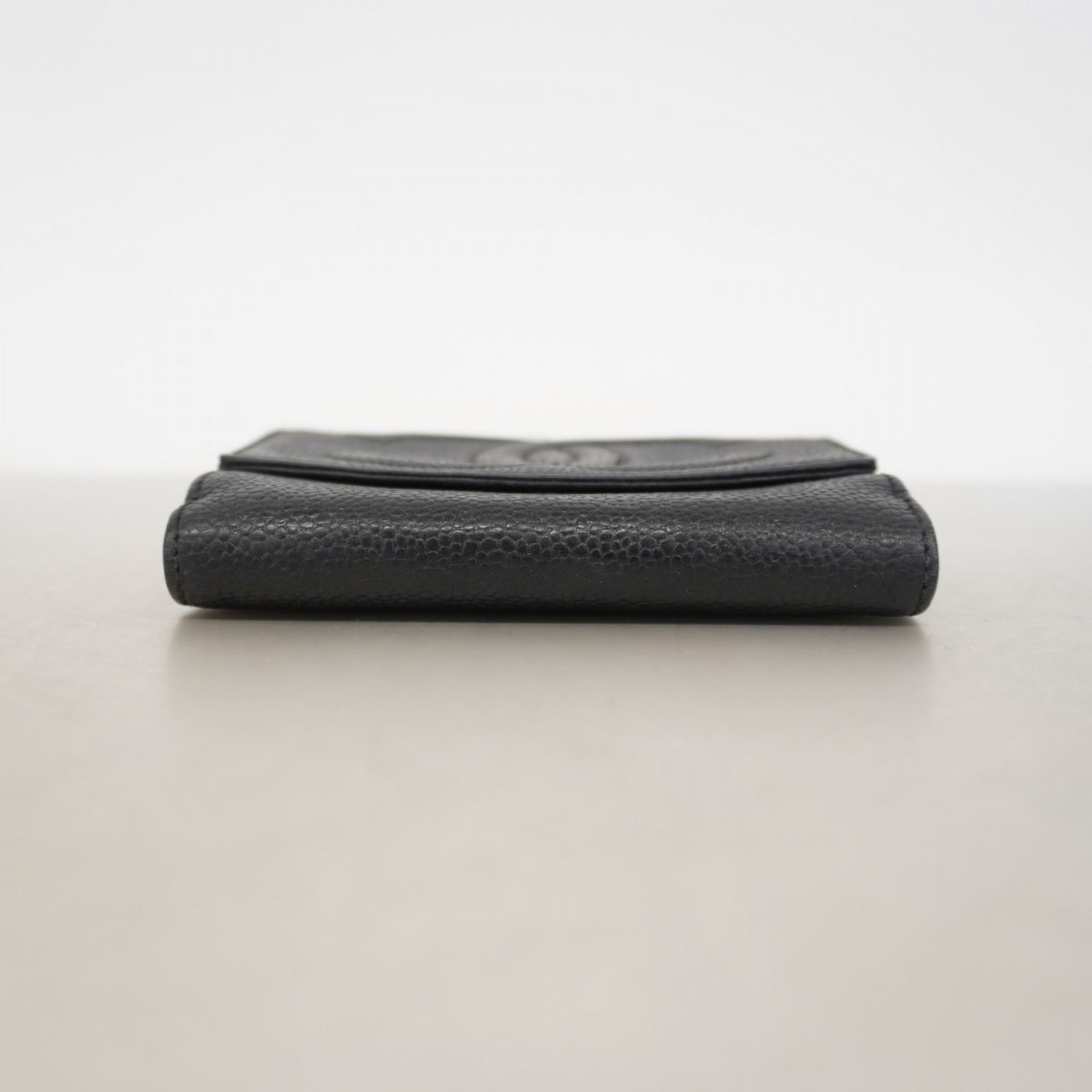 シャネル Chanel 財布 キャビアスキン ブラック レディース