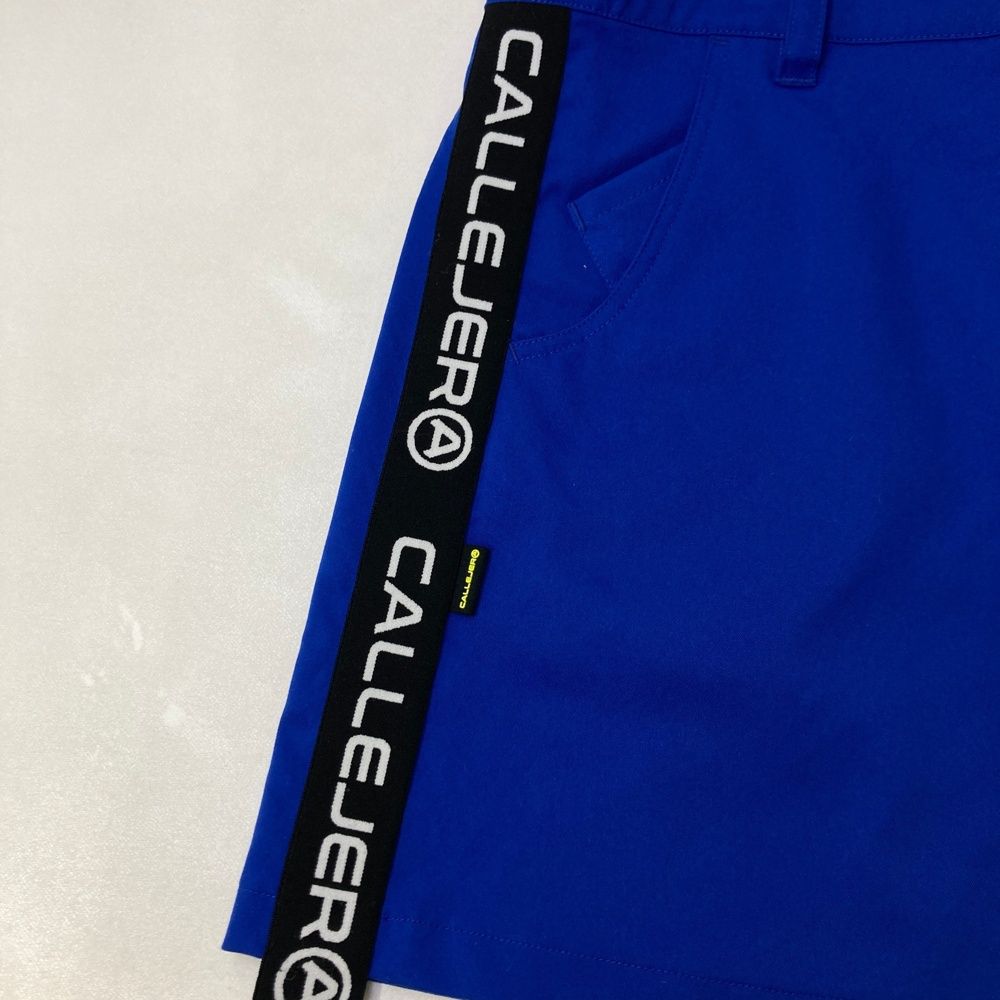 サイズ：1 CALLEJERA カジェヘラ スカート サイドロゴ ネイビー系