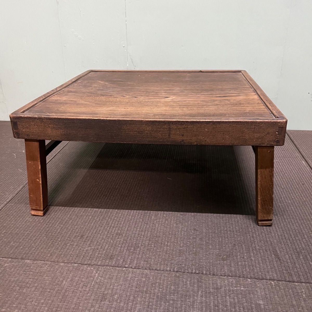 昭和 レトロ 正方形 ちゃぶ台 折りたたみ 木製 古民家 古民具