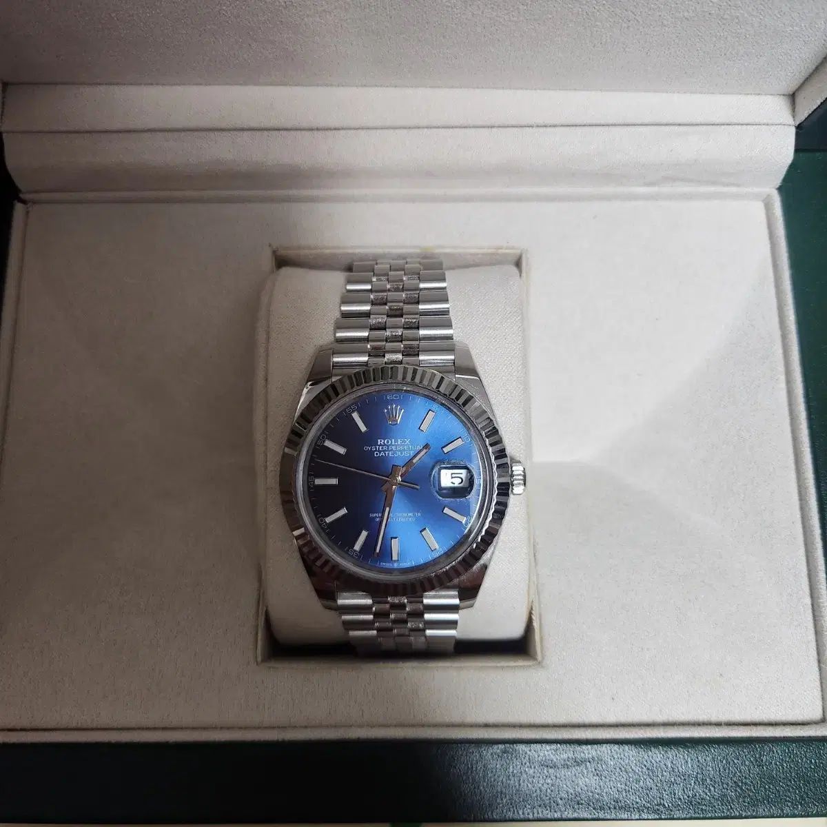  DAYJUST 41 デニム版 フリュージビル CLx 春夏対応 自動巻き時計 腕時計(アナログ)