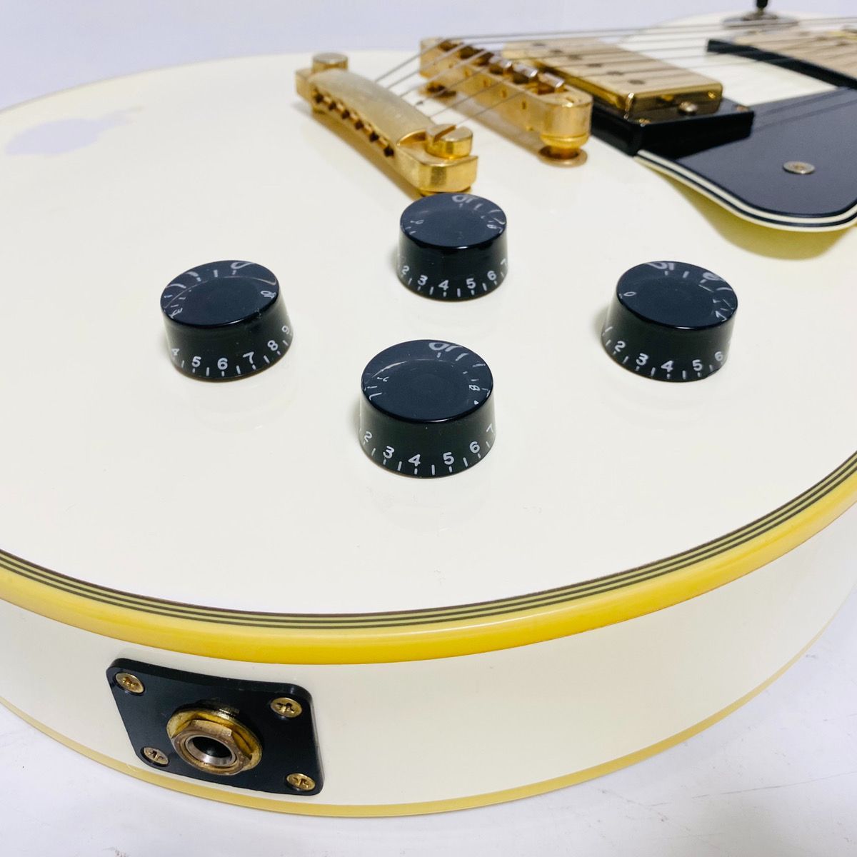 Blitz by Aria Pro II BLP-CST レスポールカスタム エレキギター 白 金