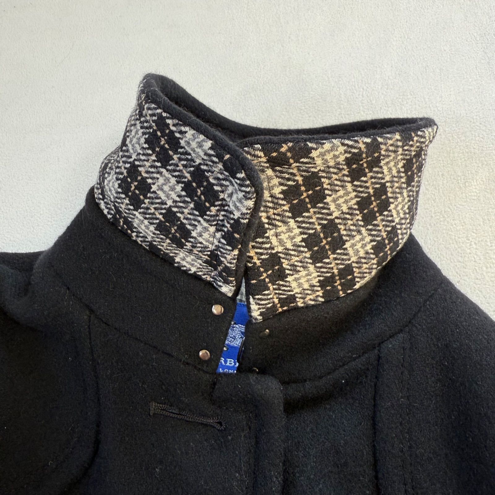 極美品✨バーバリー ブルーレーベル アンゴラ ウール ロング コート