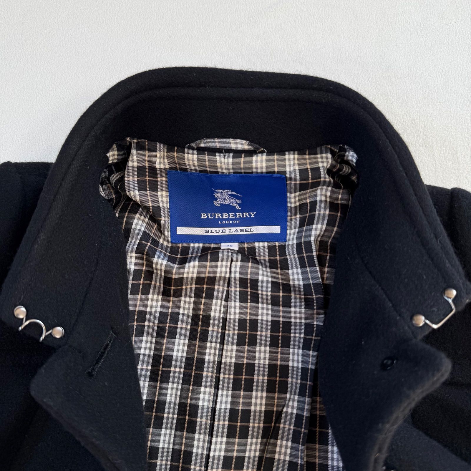 極美品✨バーバリー ブルーレーベル アンゴラ ウール ロング コート