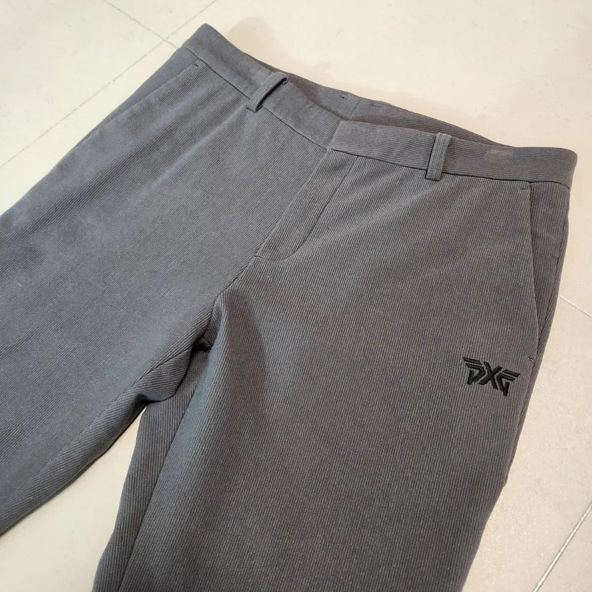 PXG メンズ コーデュロイ ゴルフ ズボン グレー