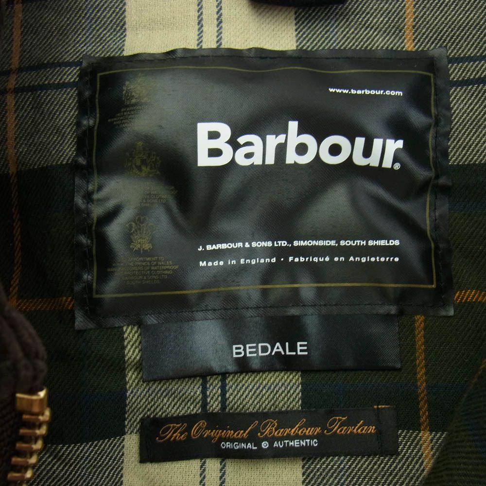 Barbour バブアー 1902066 英国製 縦ワラント BEDALE JACKET ビデイル