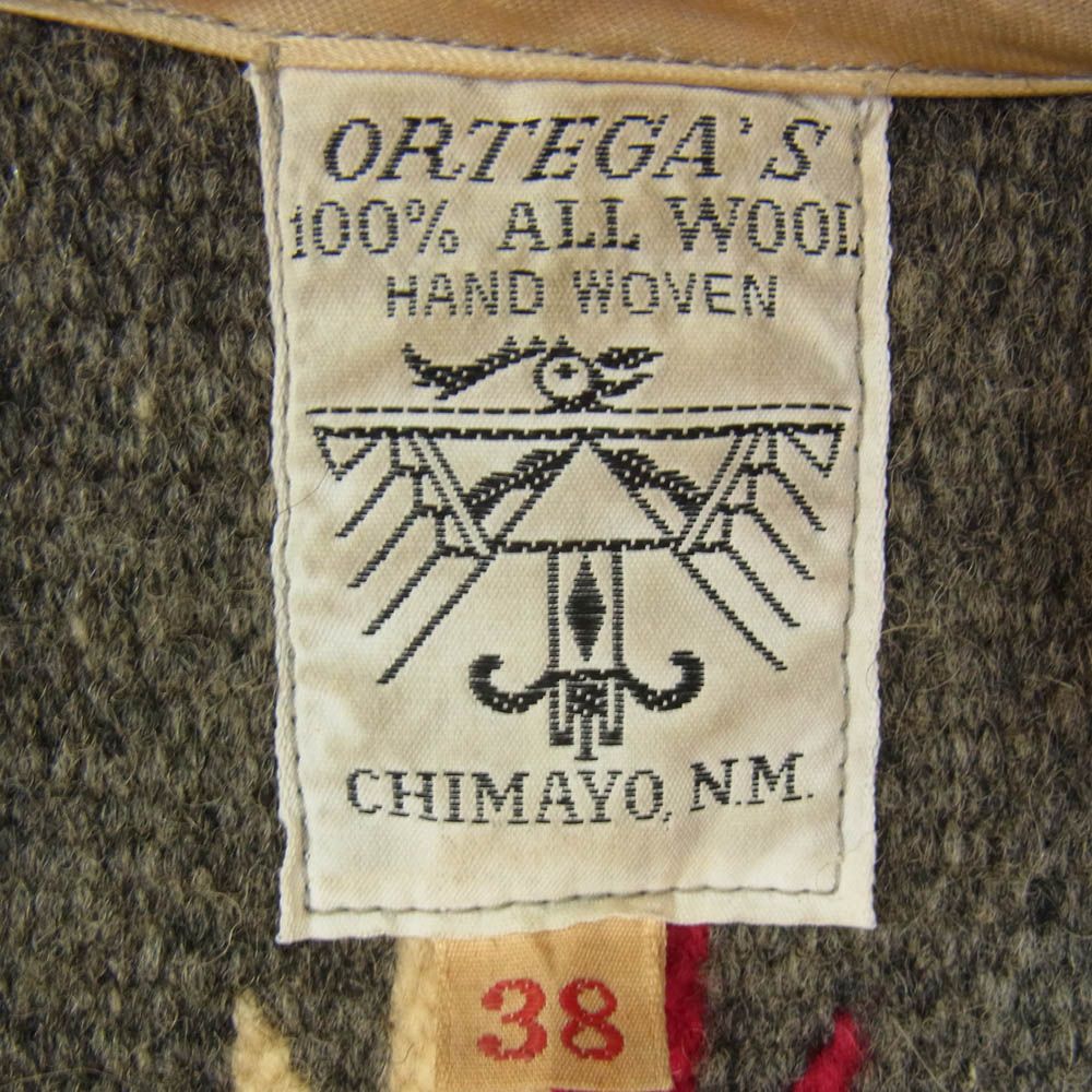 メンズ ORTEGA オルテガ Chimayo Vest ヴィンテージ チマヨ ベスト