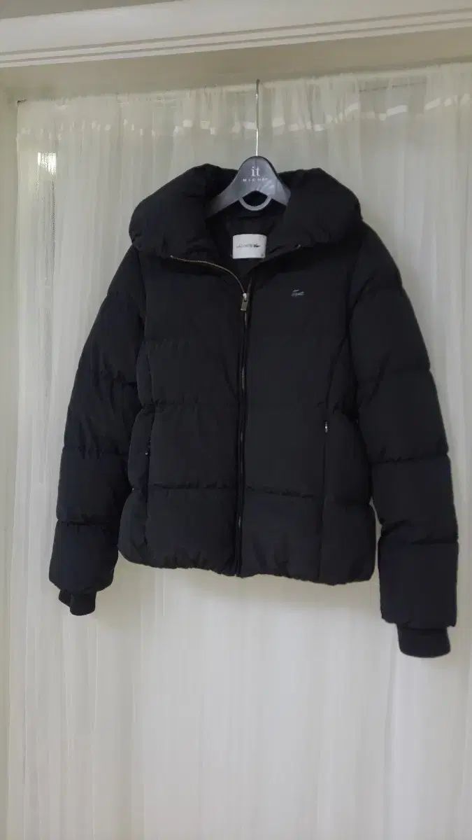 ラコステ ブラック レディース ダウン アウター 34