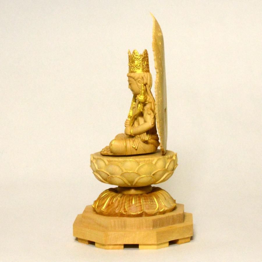  ポイントアップ 虚空蔵菩薩 丑年 菩薩 虚空蔵 弘法大師 空海 求聞持法 木造 仏像 木彫り 彫刻 像 ご利益 仏教 密教 金運 財運 勝負運 ミニチュア家具 置物 インテリア小物