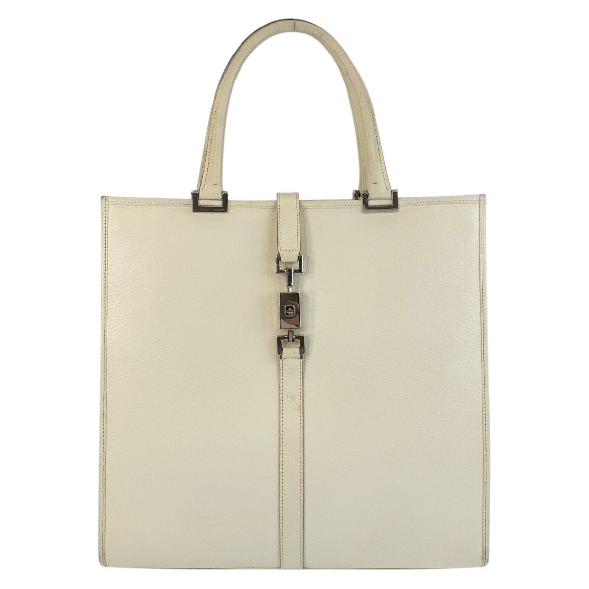 美品 GUCCI グッチ ジャッキー ホワイト アイボリー シルバー金具 