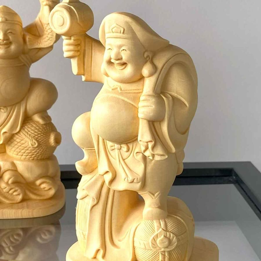 本日ポイントアップ|大黒天 大黒様 恵比寿様 恵比寿天 15cm 商売繁盛