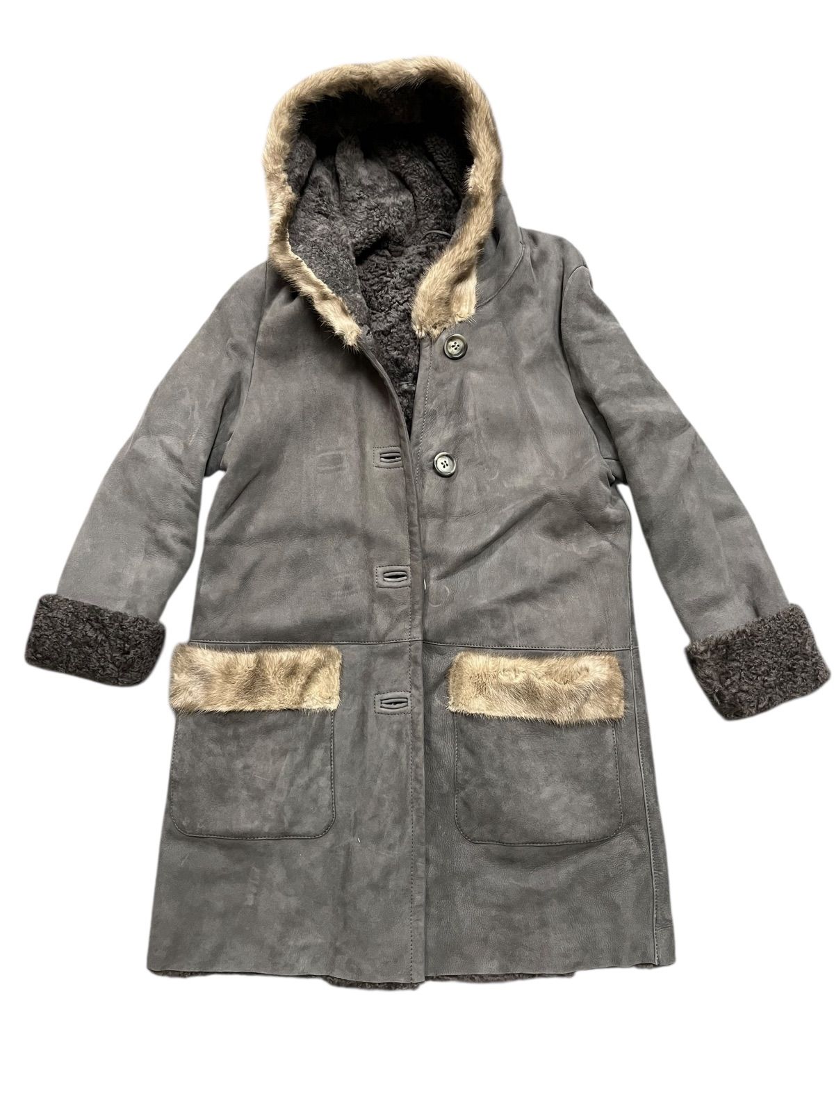 OLIVIERI リアルムートンコート オリヴィエリ Shearling ファーコート