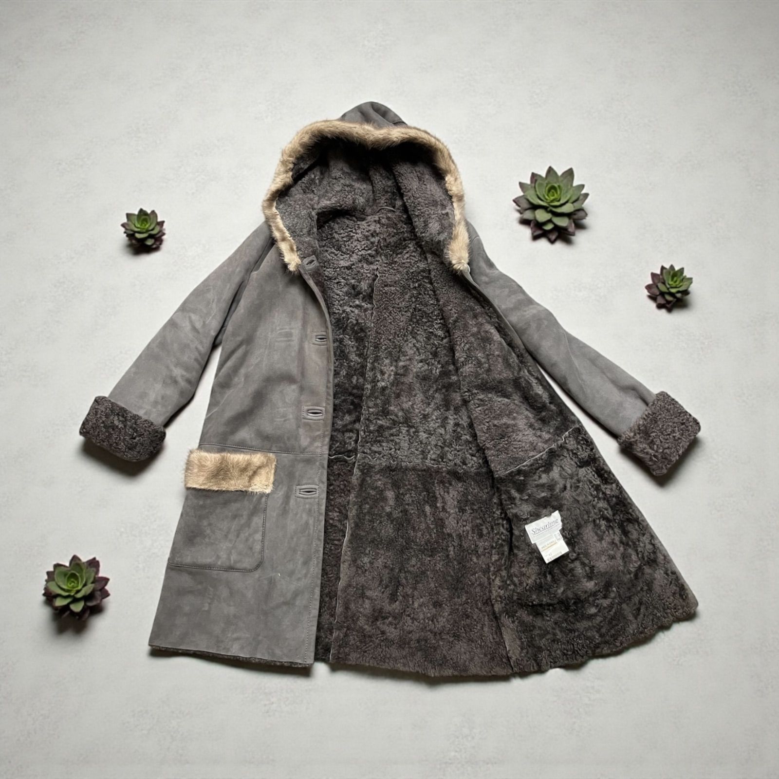 OLIVIERI リアルムートンコート オリヴィエリ Shearling ファーコート