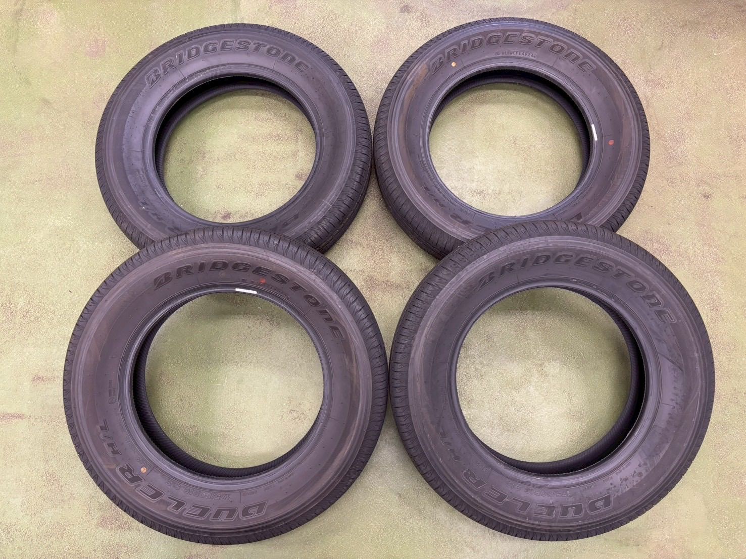 258 158 1 新車外し ジムニー 175 80 R 16 ブリヂストン BRIDGESTONE デューラー 製 バリ山 ラジアルタイヤ