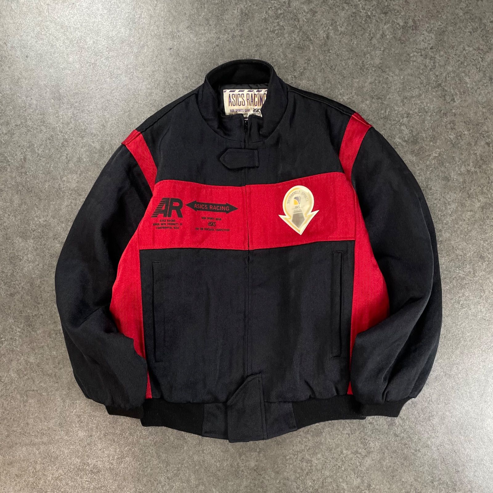 希少 珍品 日本製 asics Racing Jacket Blouson アシックス レーシング