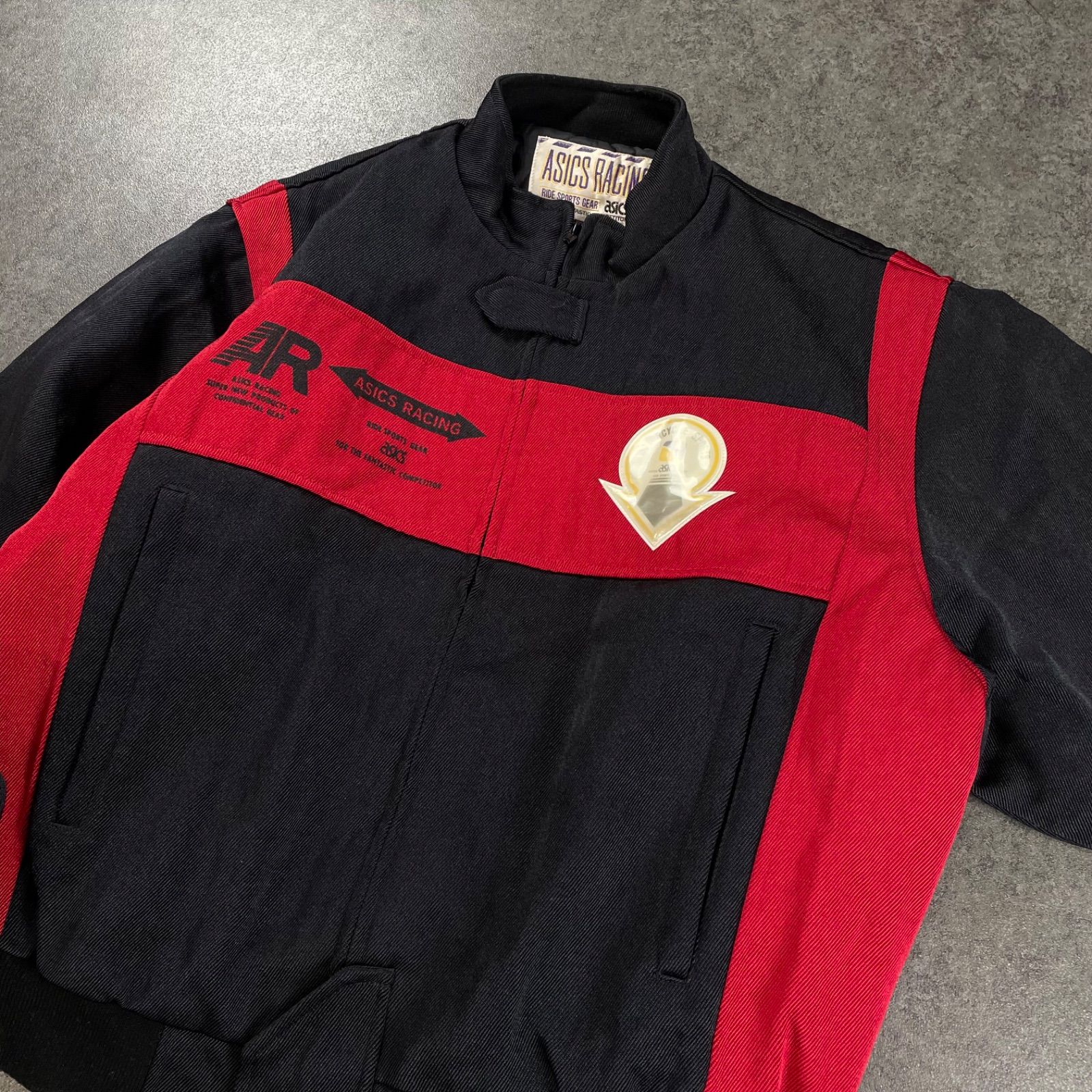 希少 珍品 日本製 asics Racing Jacket Blouson アシックス レーシング