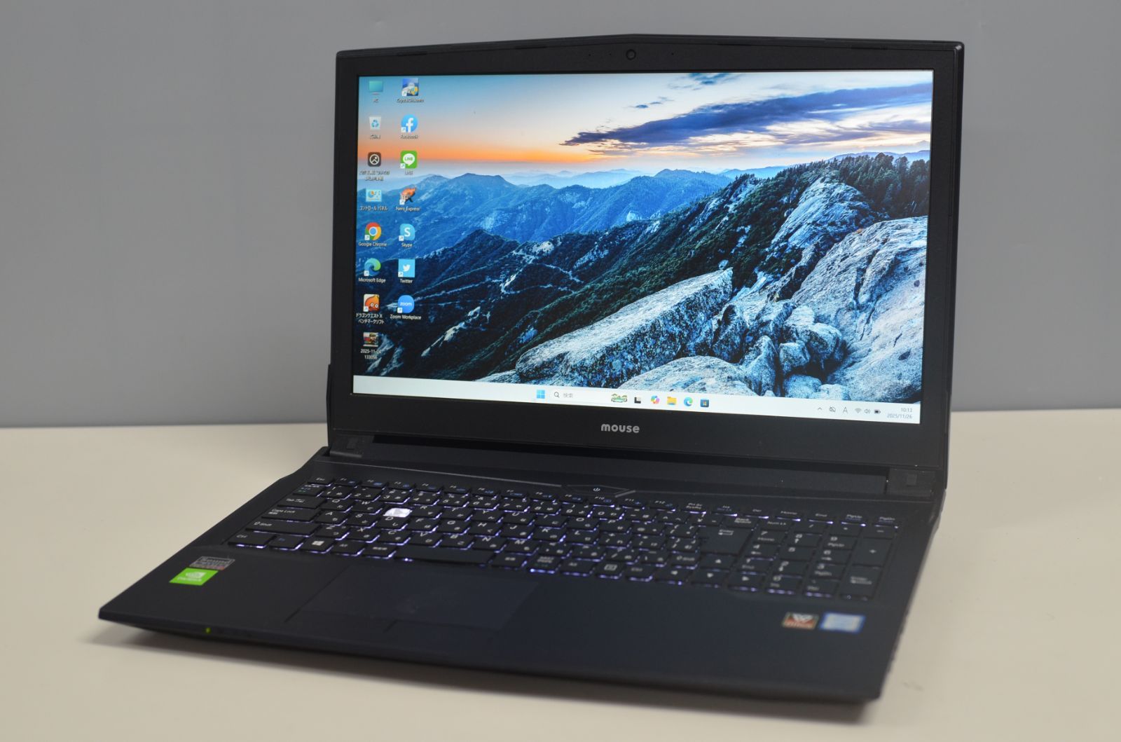 中古ゲーミングノートPC MOUSE BC-GTUNEI77G16N1 Windows11 core i7