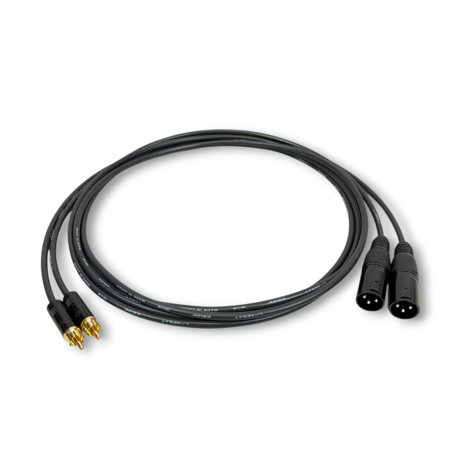 CANARE L-4E5AT BLACK RCA XLR ケーブル 2m 2本セット - メルカリ