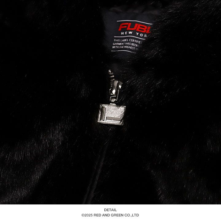 FUBU アウター 長袖 b系 フェイクファージャケット フード パーカー