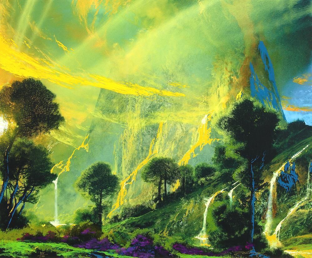 真作】【WISH】デイル・ターブッシュ Dale Terbush「誕生」セリグラフ