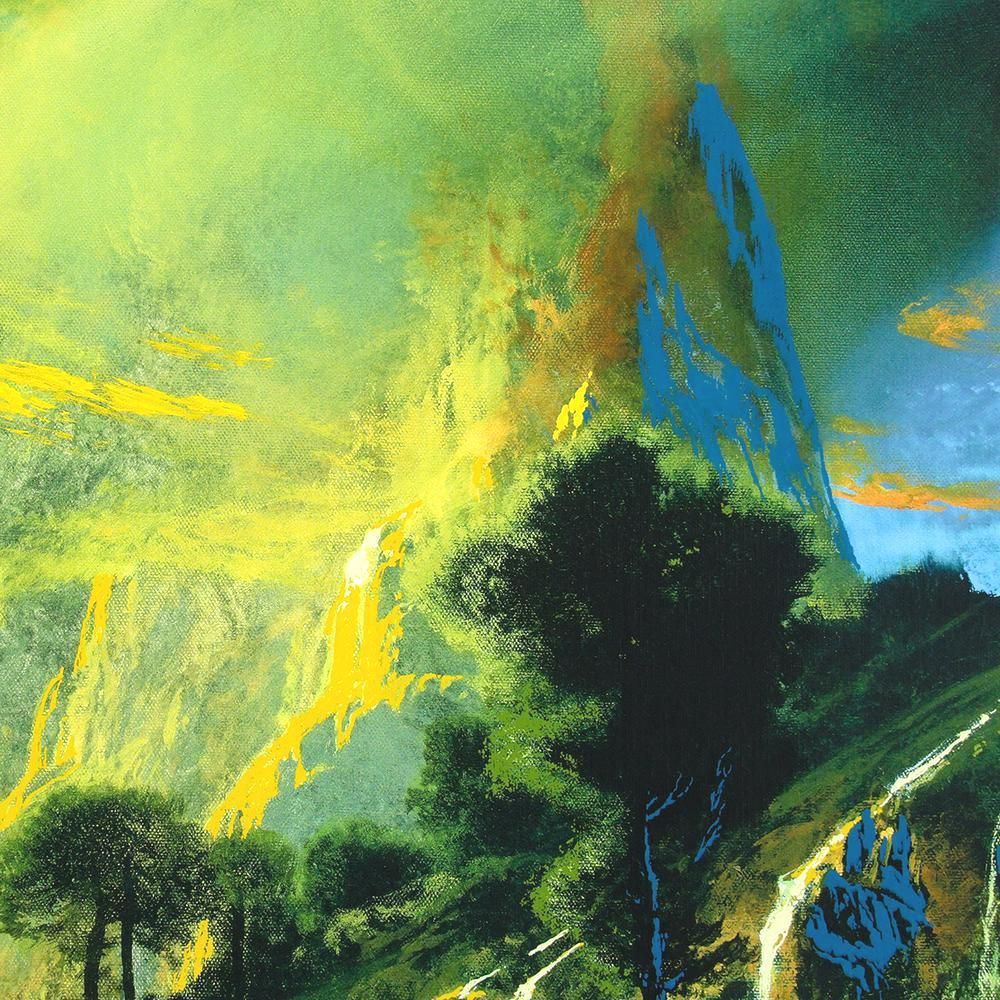 デイル・ターブッシュ『月の微笑み』直筆サイン有 限定30 額装 風景画