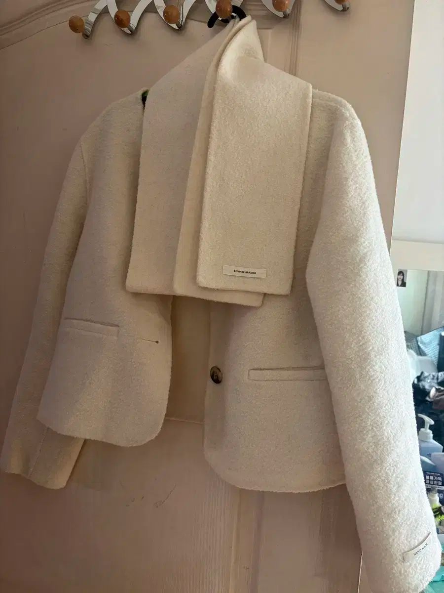 ハンドメイド コート マフラー セット