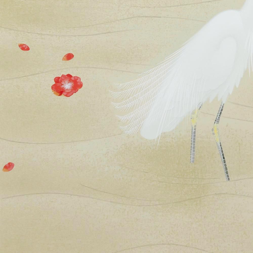 真作】【WISH】上村松篁「花・雪月花三題」シルクスクリーン 12号 大作