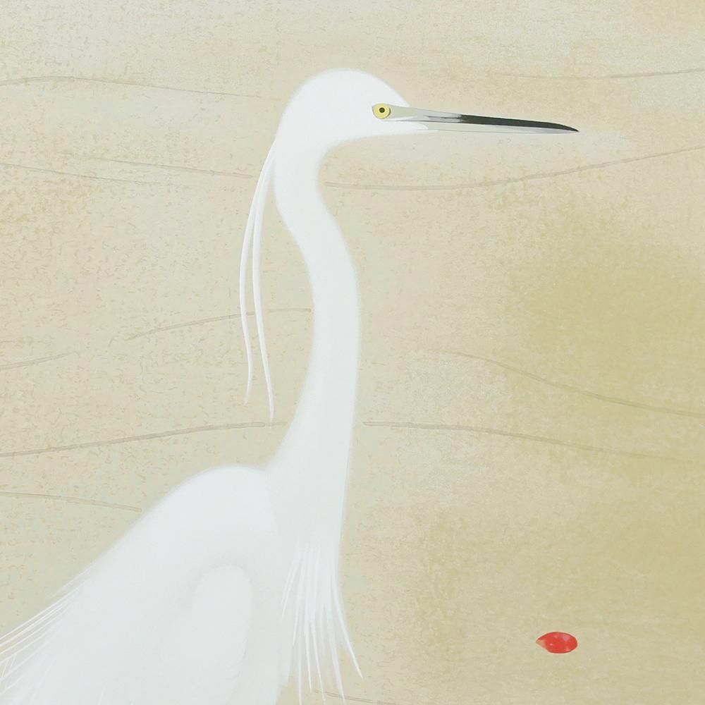 真作】【WISH】上村松篁「花・雪月花三題」シルクスクリーン 12号 大作