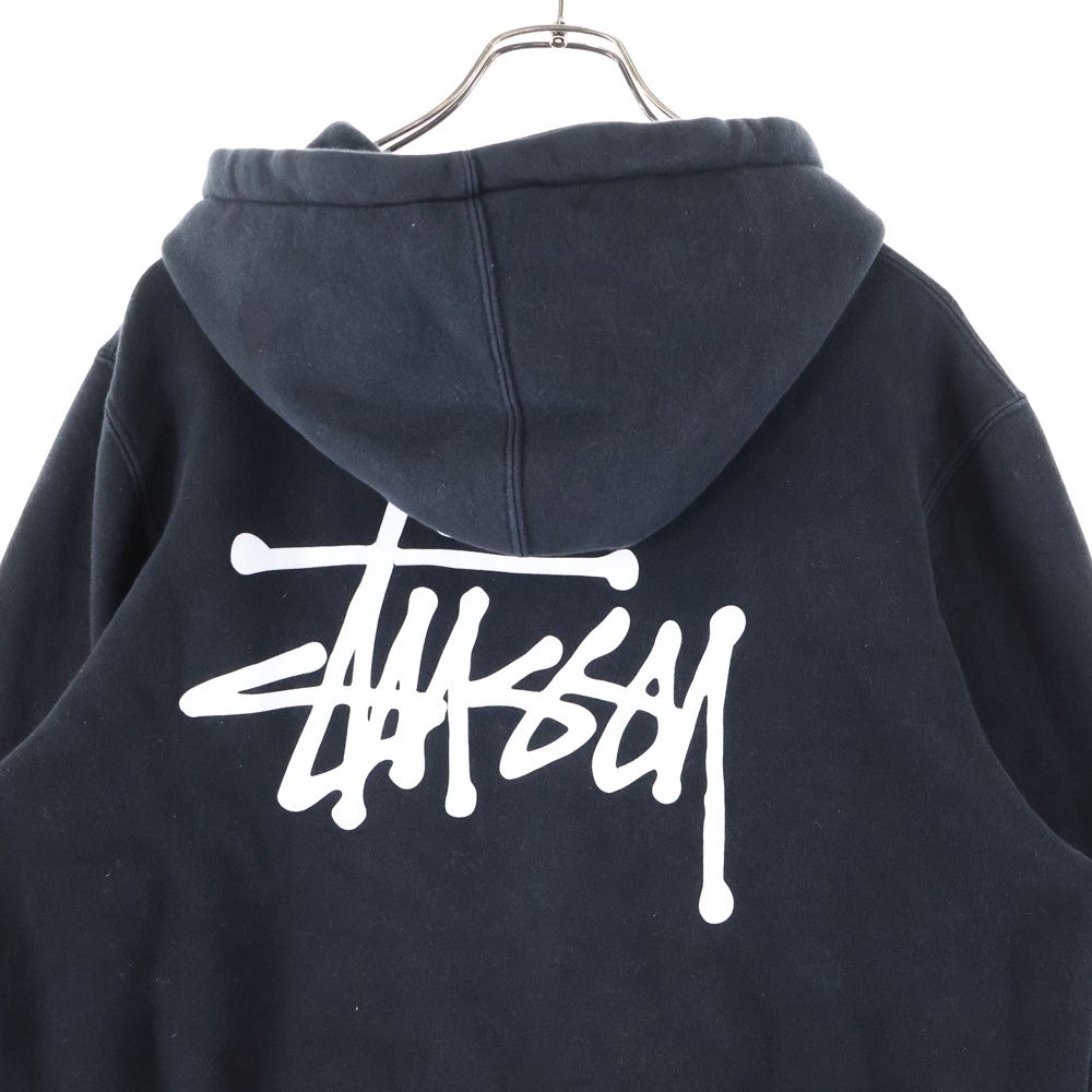 STUSSY (ステューシー) LOGO PRINT HOODIE 両面ロゴプリントプル