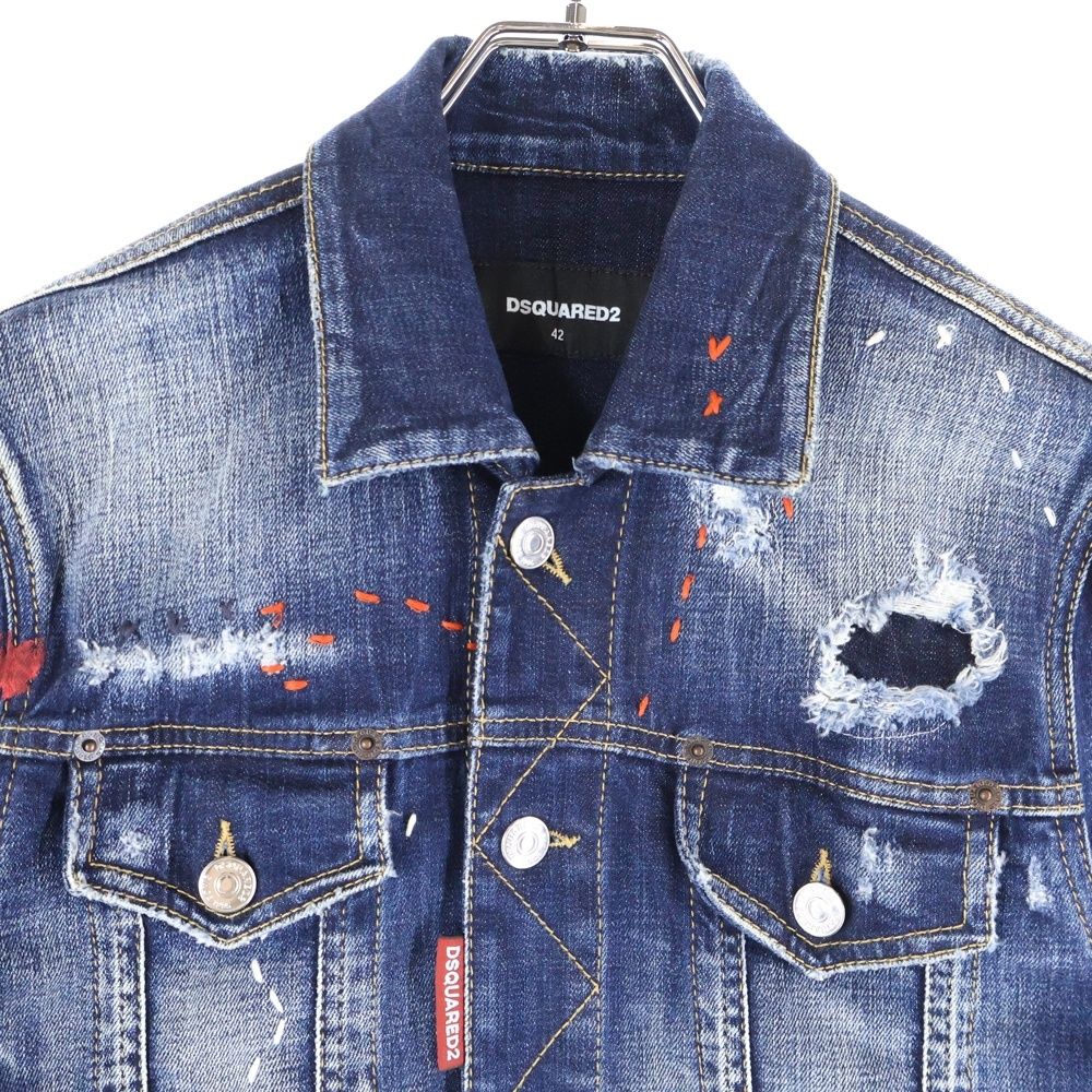 DSQUARED2 (ディースクエアード) 22AW Dan Jean Jacket ダメージ加工
