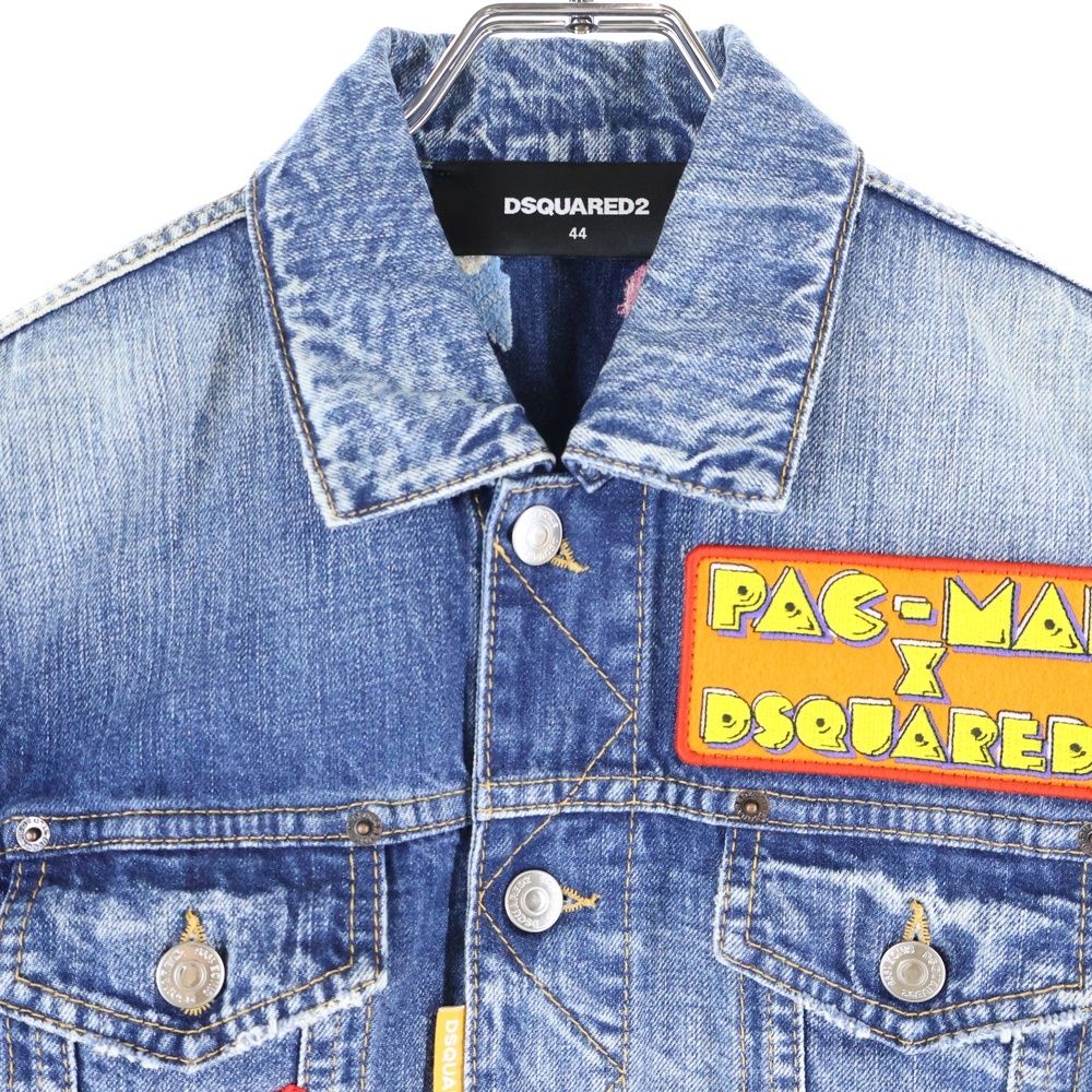 DSQUARED2 (ディースクエアード) 23AW Packman Denim Jacket ダメージ