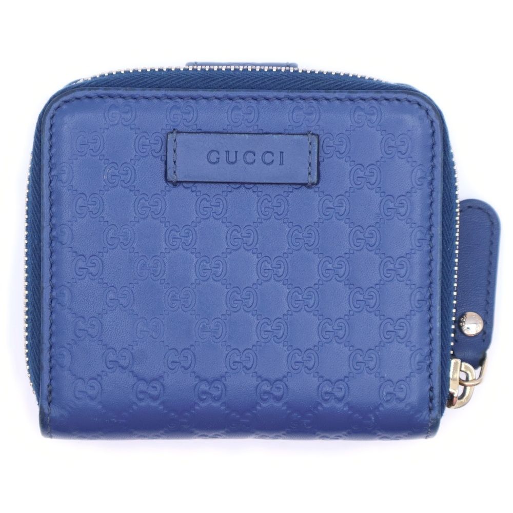 GUCCI (グッチ) マイクログッチシマ エンボス GG 総柄 レザー