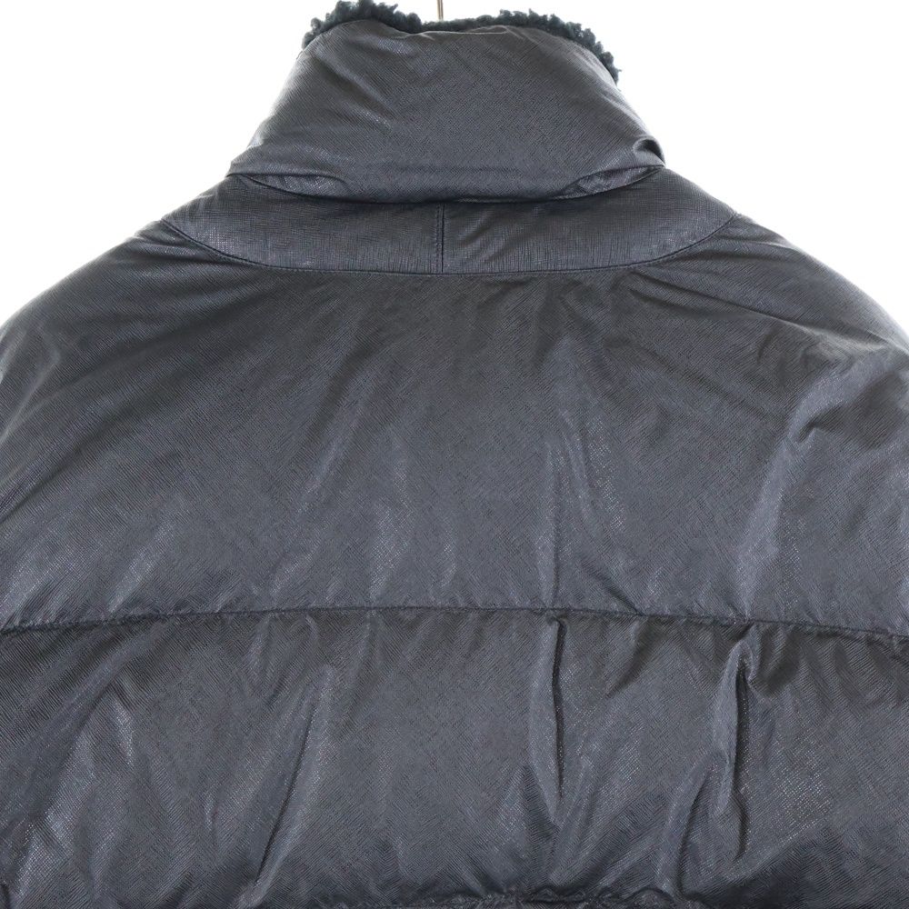  PRADA プラダ Saffiano Down Jacket サフィアーノ ダウンジャケット SGE 180 1 CAF ブラック スタジャン ジャケット アウター