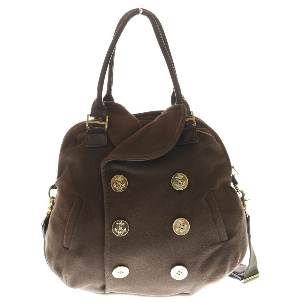 muta (ムータ) 2WAY コート型 トートバッグ ショルダーバッグ ブラウン