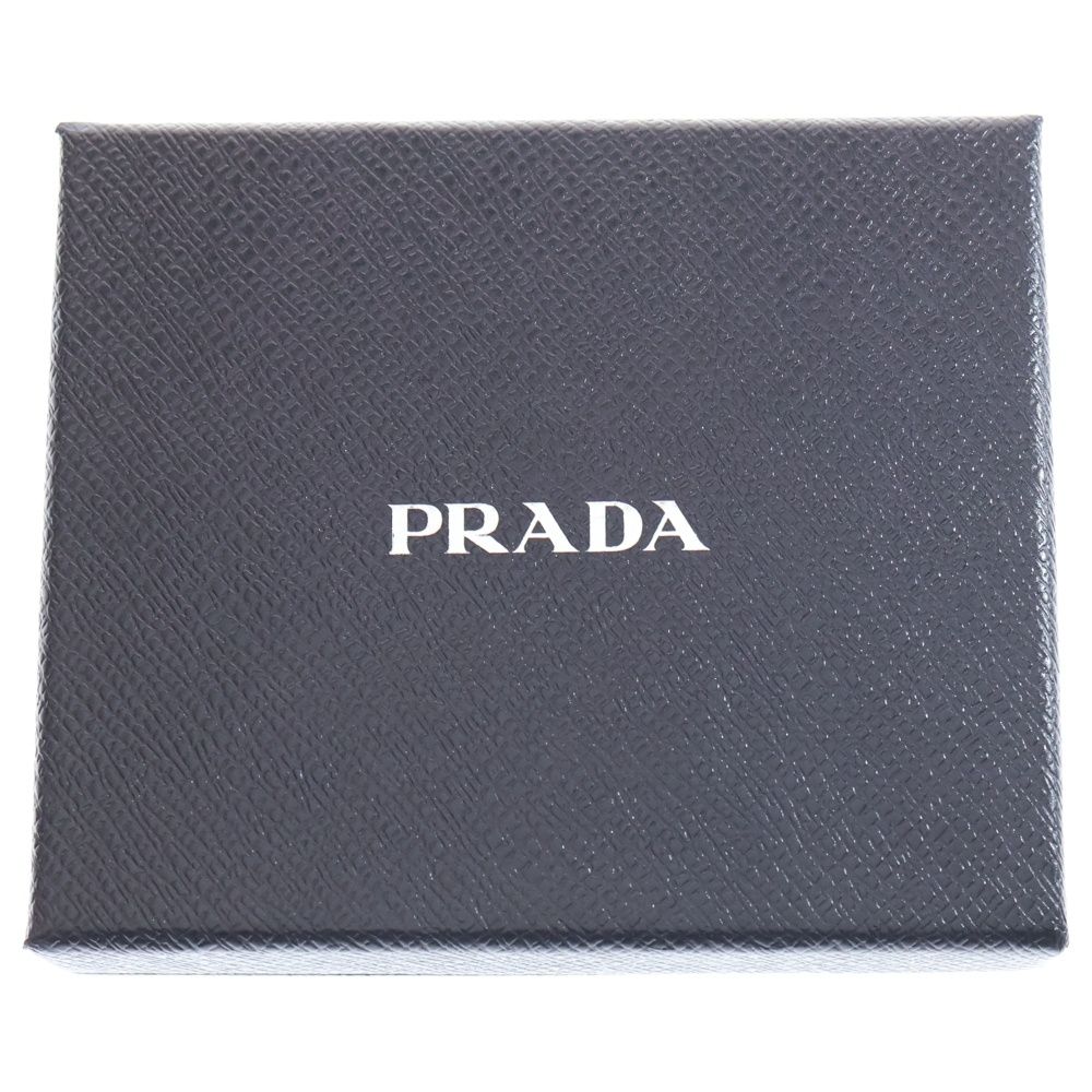  PRADA プラダ サフィアーノ カードケース パスケース トライアングルロゴ ブラック レザー 1 MC 208 名刺入れ 小物
