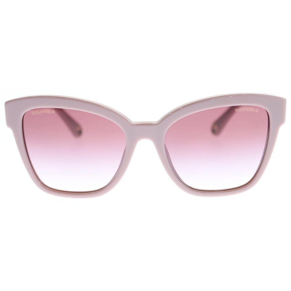 CHANEL (シャネル) ココマーク サングラス ビーズチェーン ピンク